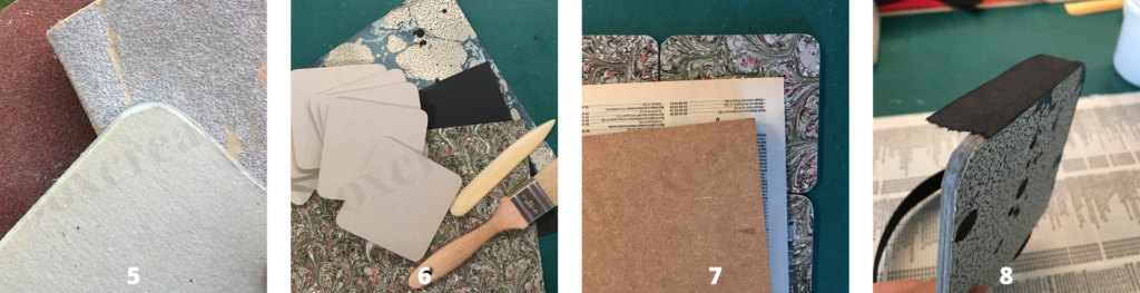 Brug papirstumper til små fine coasters